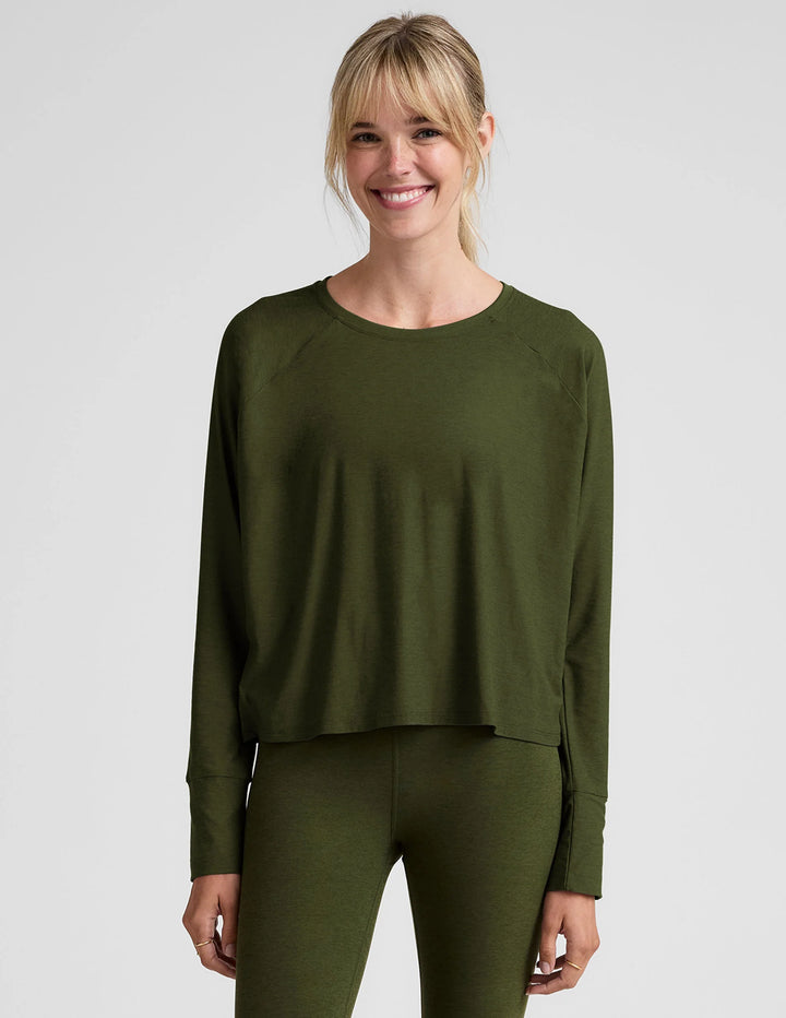 Featherweight Daydreamer Pullover - Army Green Heather