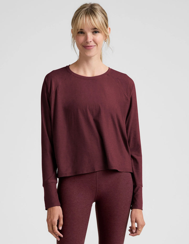 Featherweight Daydreamer Pullover - Midnight Burgundy Heather
