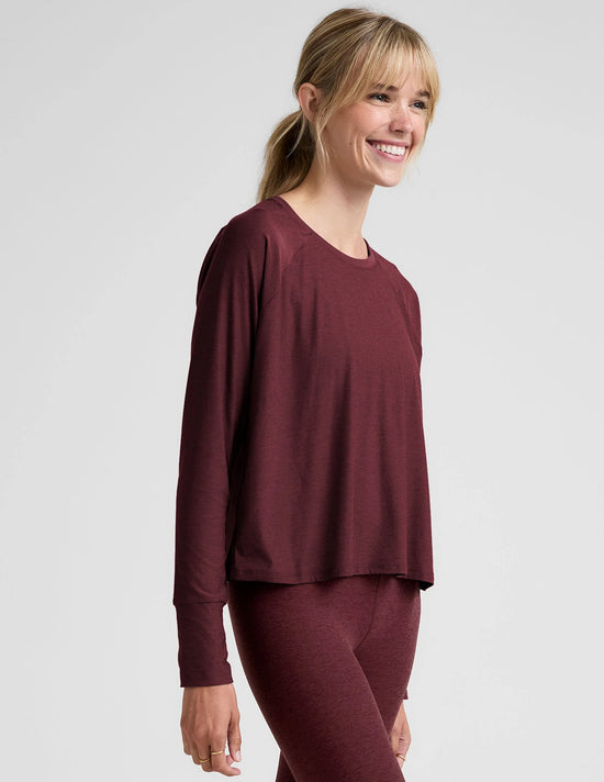 Featherweight Daydreamer Pullover - Midnight Burgundy Heather