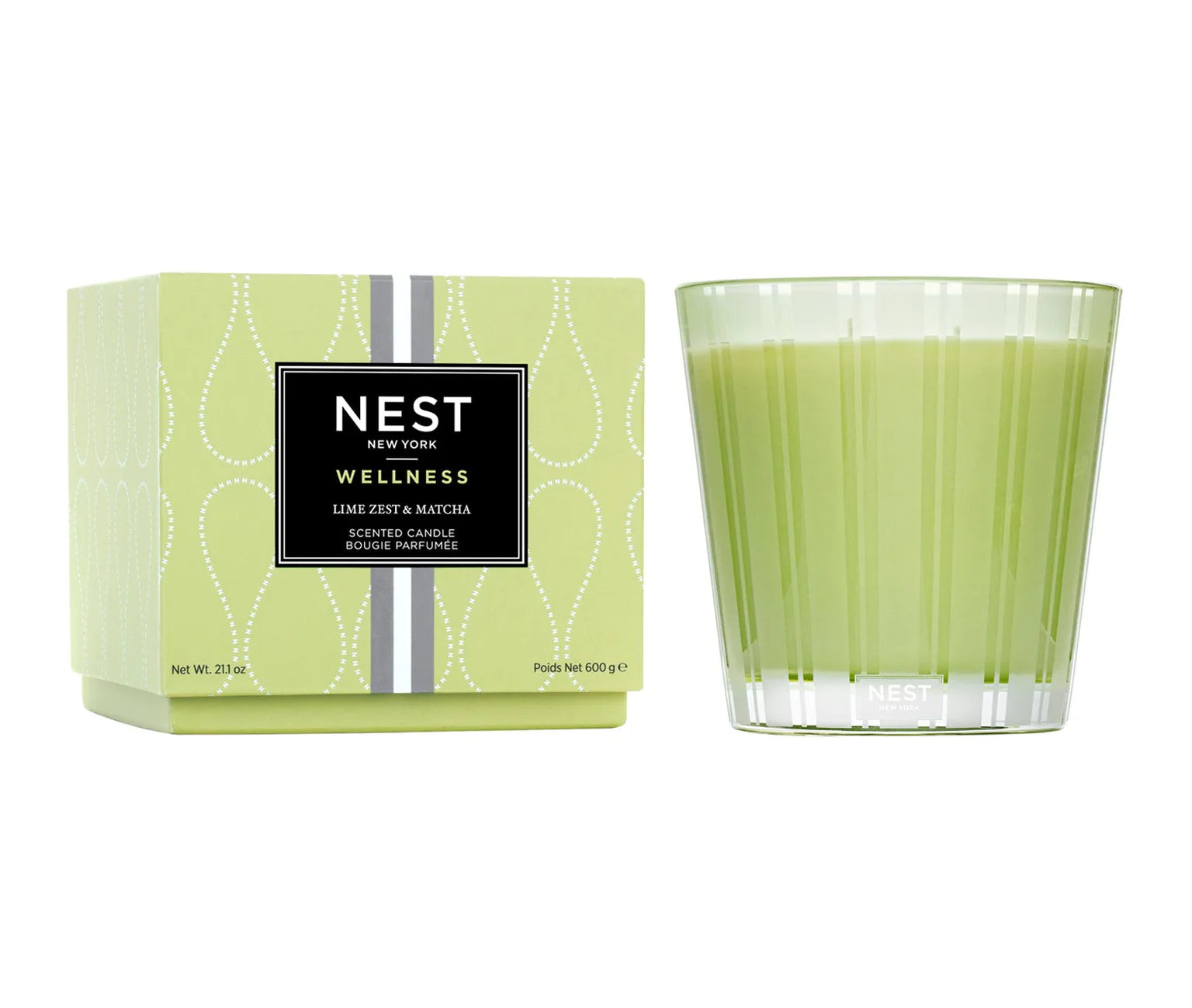 3-Wick Candle Lime Zest & Matcha