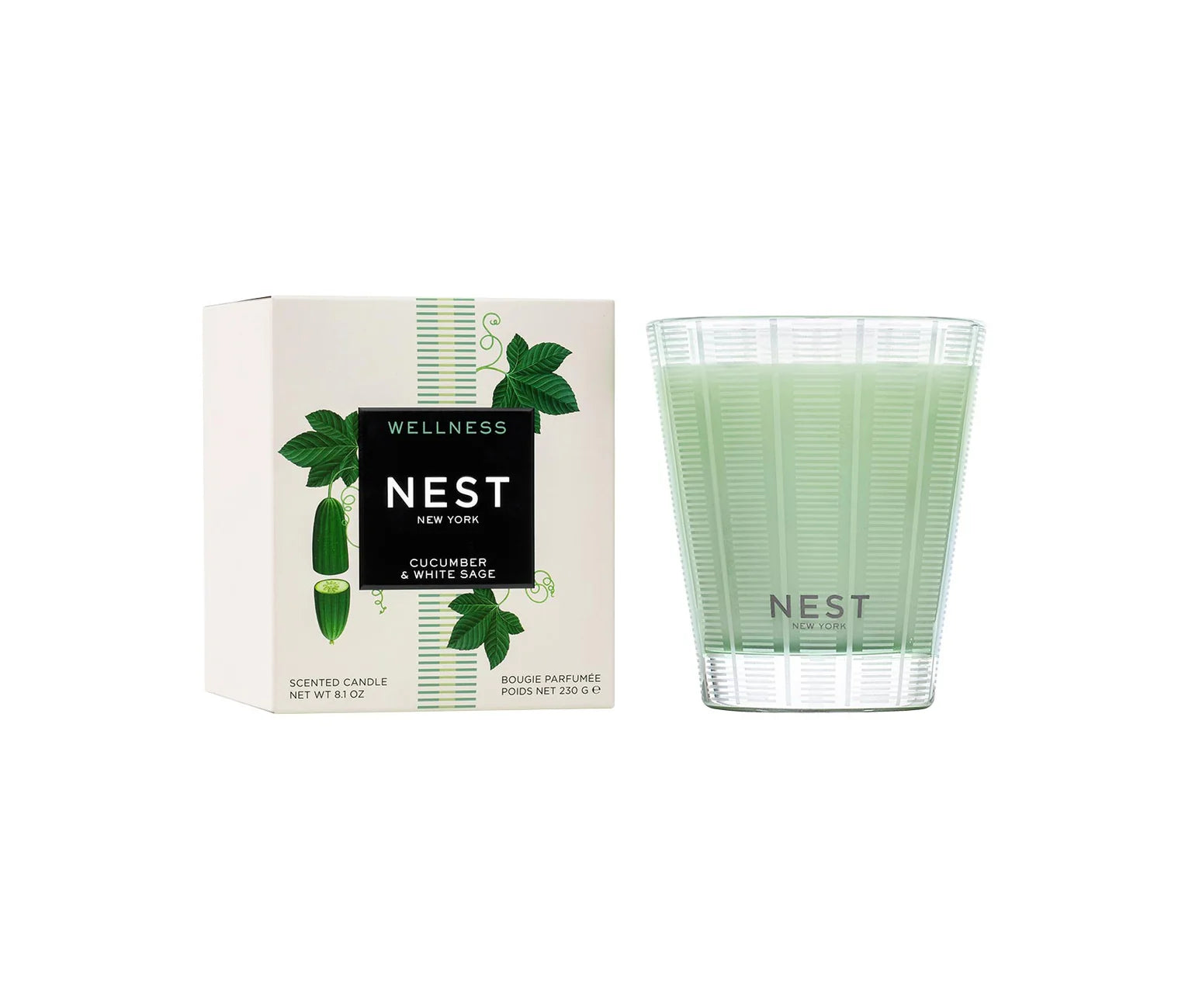 Classic Candle - Cucumber and White Sage