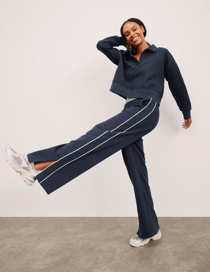 Luxefleece Piper Wide Leg Pant - Nocturnal Navy