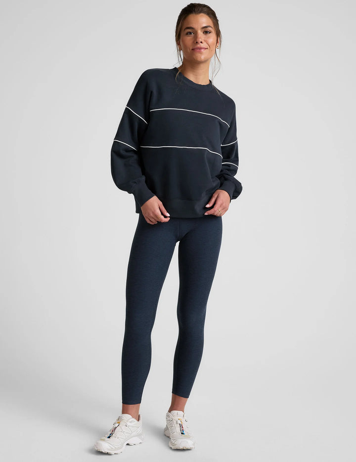 Luxefleece Piper Oversized Sweatshirt - Nocturnal Navy