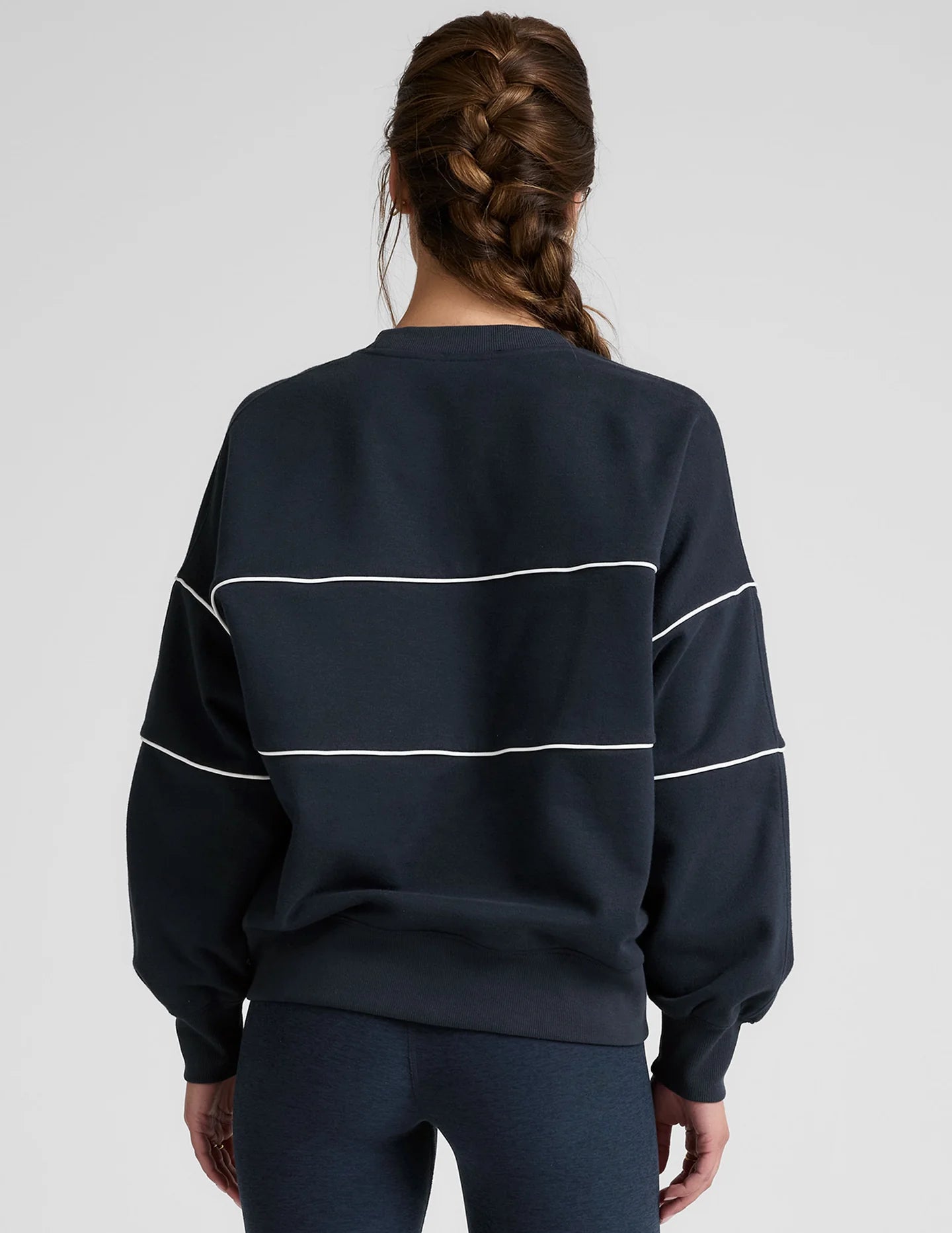Luxefleece Piper Oversized Sweatshirt - Nocturnal Navy