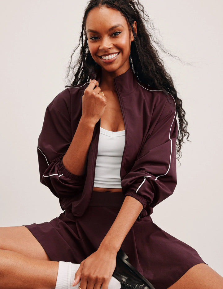 Track Jacket - Black Cherry