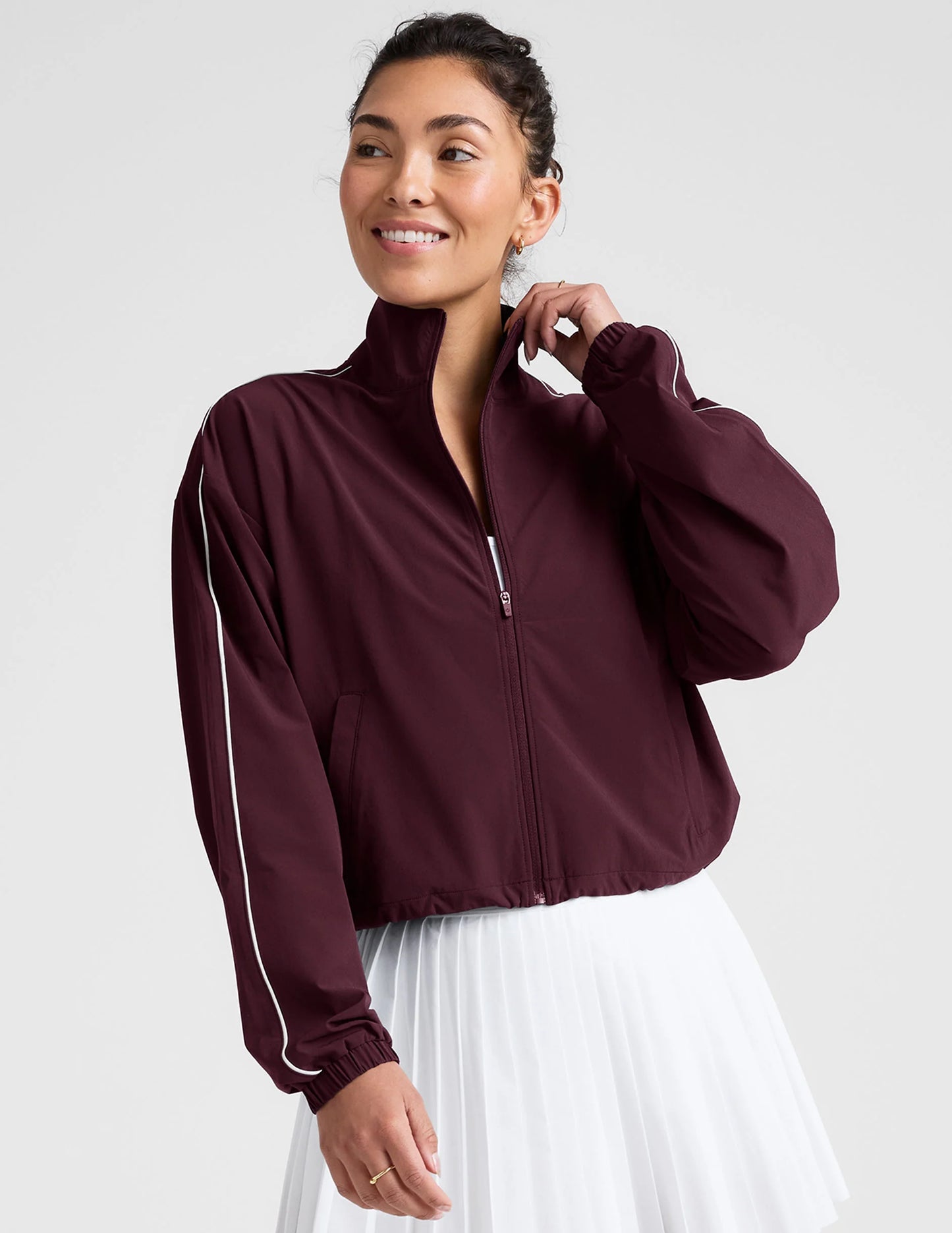 Track Jacket - Black Cherry