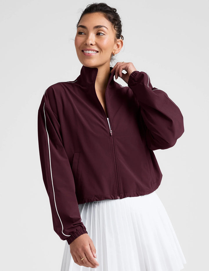 Track Jacket - Black Cherry