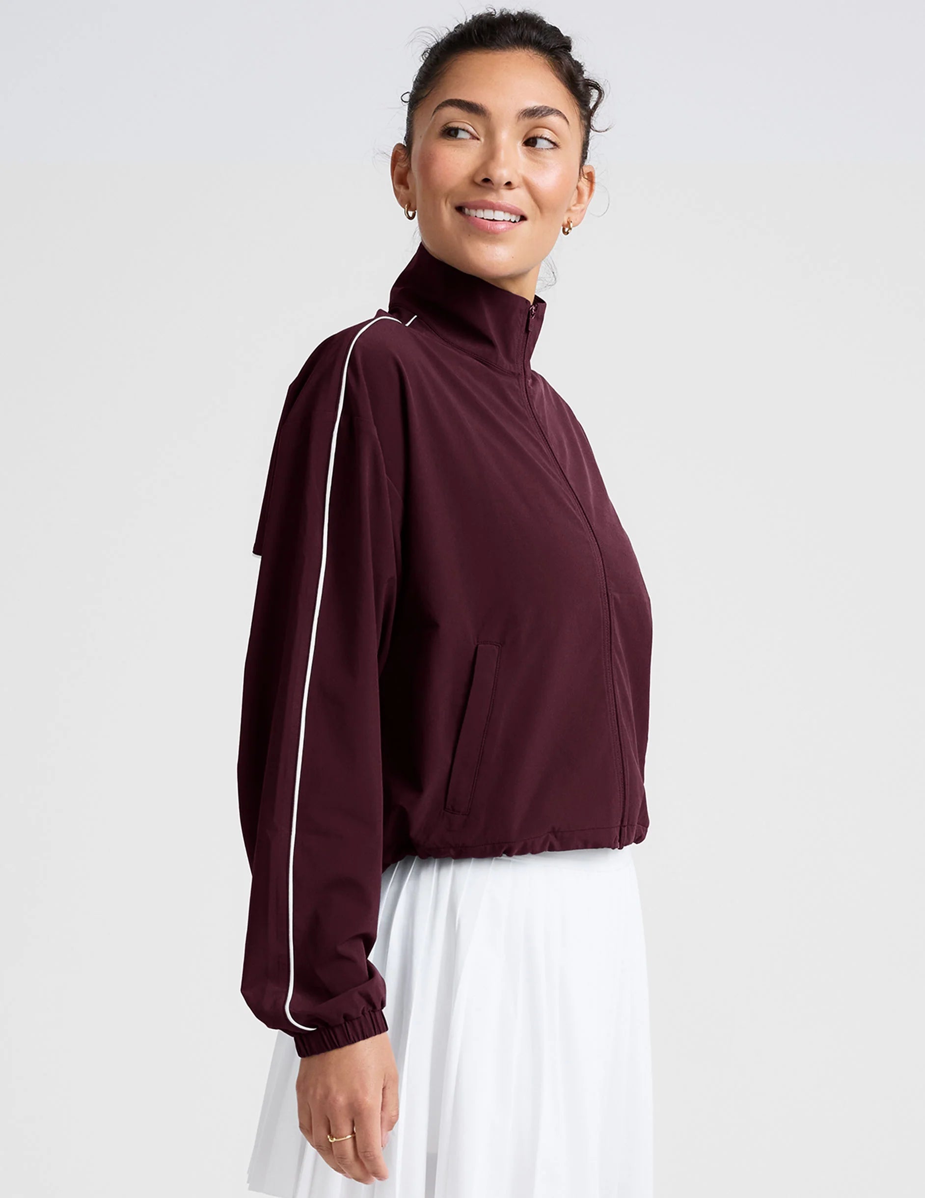 Track Jacket - Black Cherry