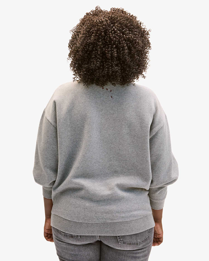 Oversized Sweatshirt Oui - Grey Melange