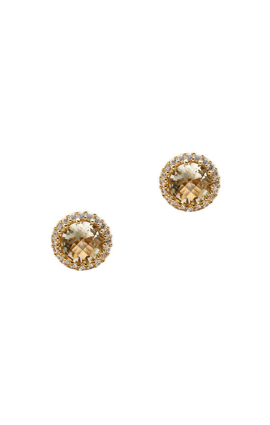 Stone Stud with CZ