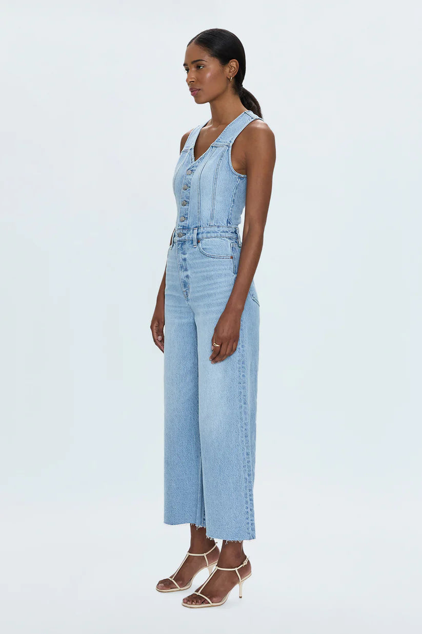 Aria Cropped Fitted Jumpsuit