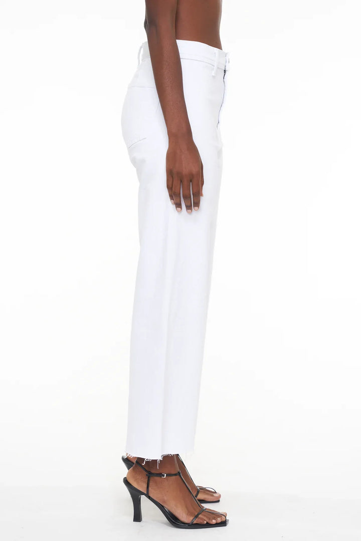 Penny Crop High Rise Wide Leg Crop - Blizzard