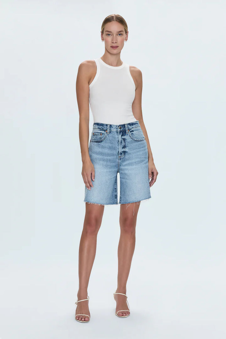 Kaylee High Rise Pinched Loose Short - Boulder