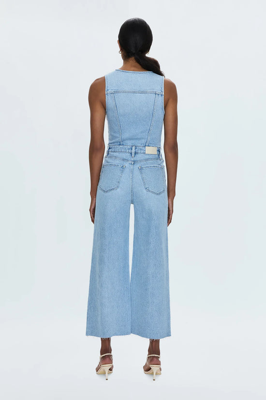 Aria Cropped Fitted Vest Jump Suit - Priority