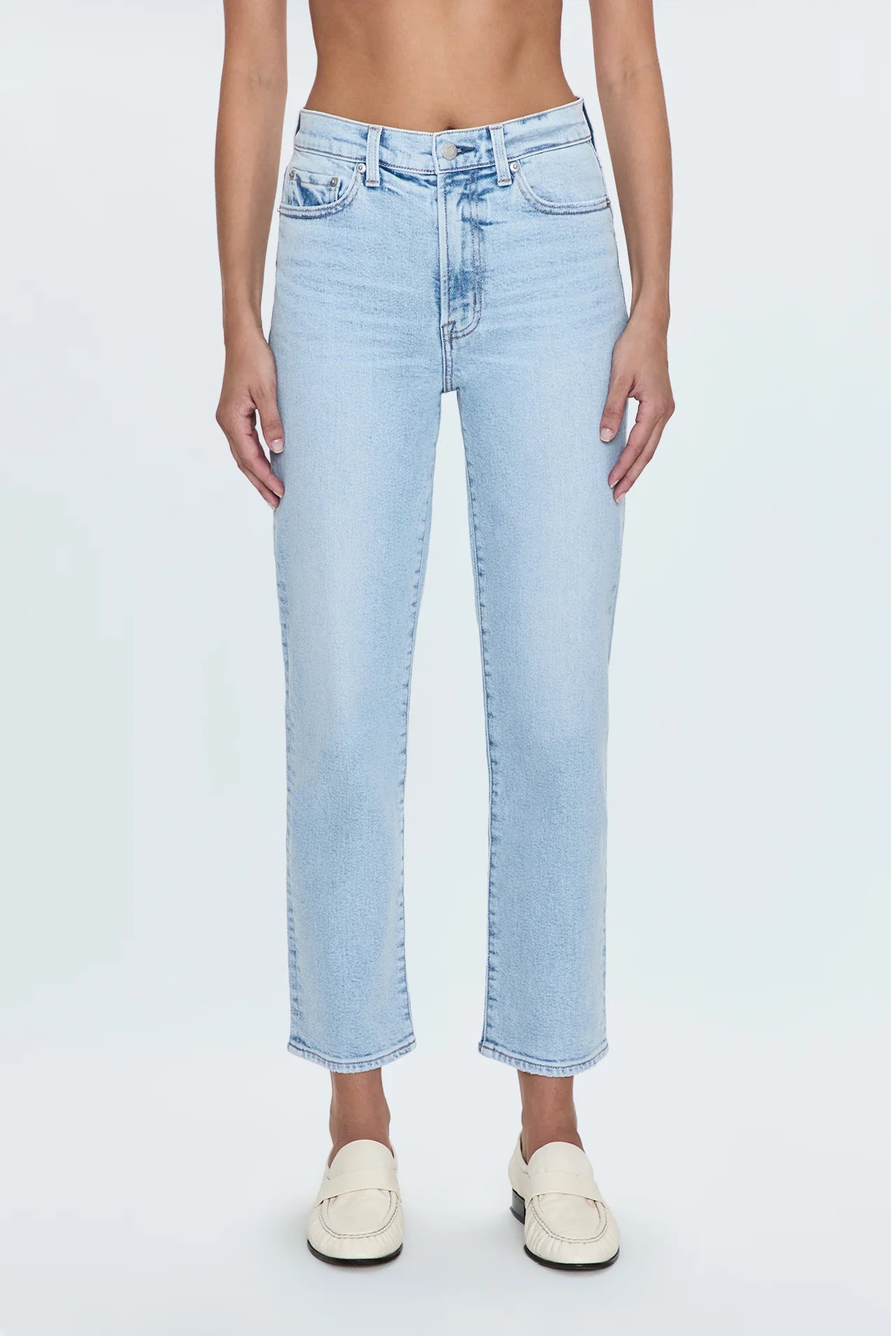 Charlie High Rise Classic Straight Ankle - Sun-Kissed