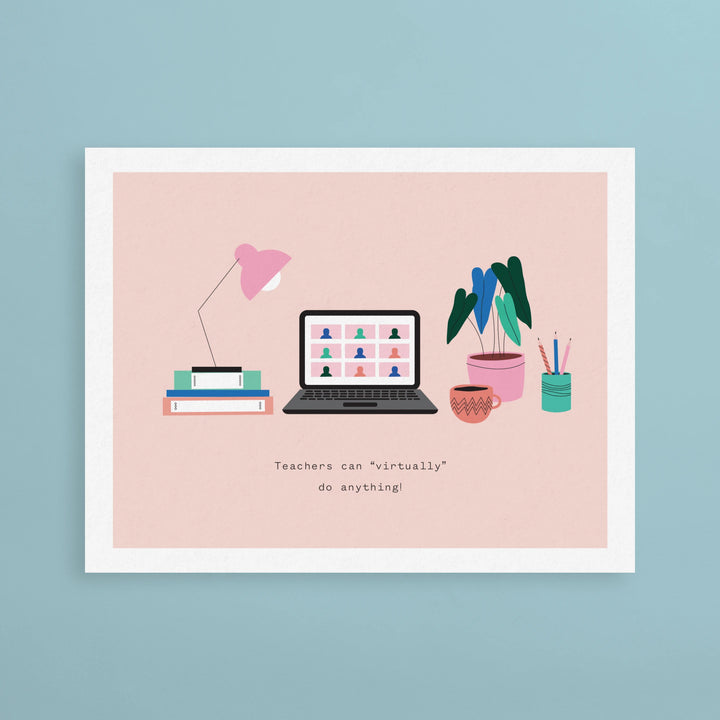 Teacher Can Virtually Card