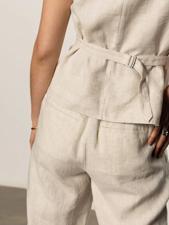 Outsmart Square Neck Vest - Flax