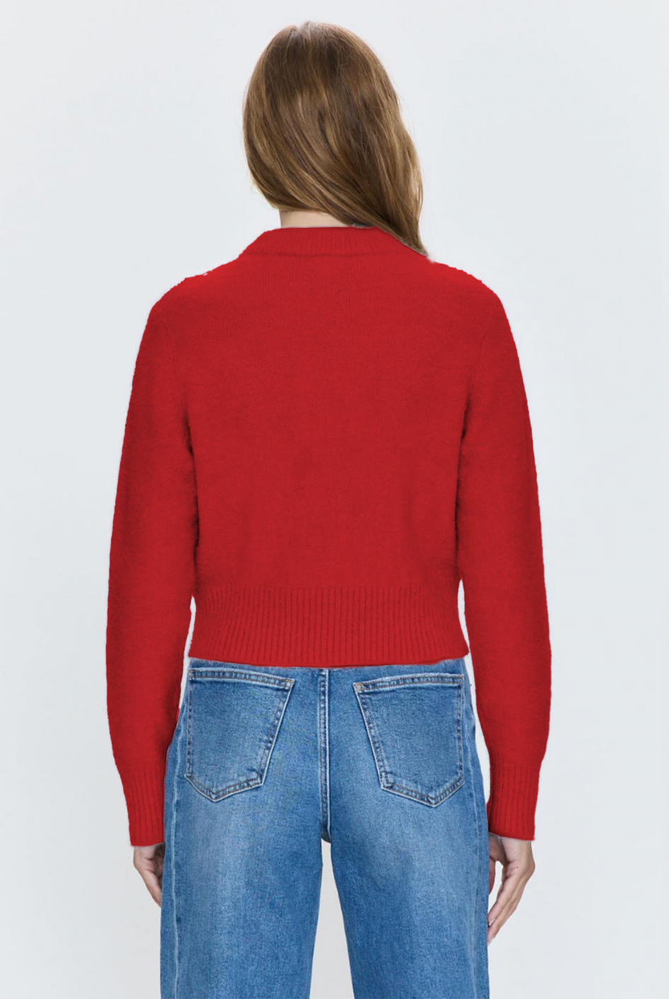 Sara Shrunken CrewNeck Sweater - Rogue