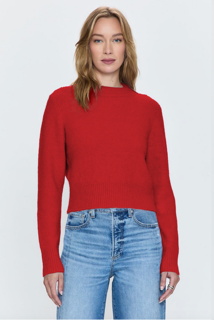 Sara Shrunken CrewNeck Sweater - Rogue