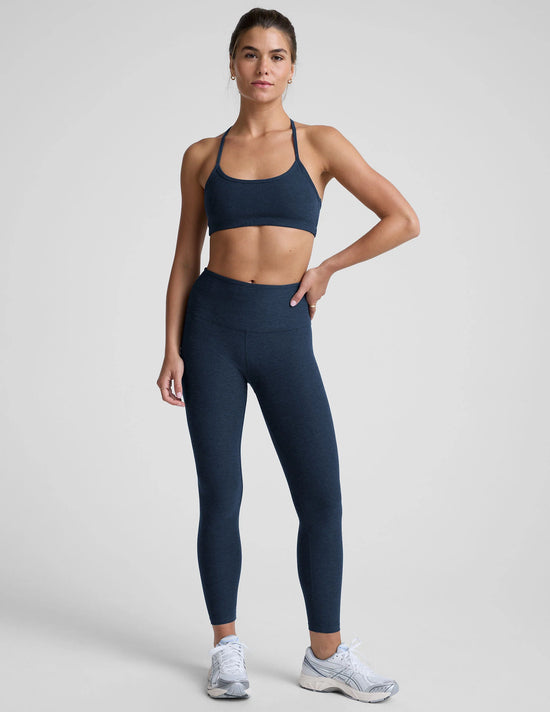 Spacedye Caught Midi HW Leggings -Nocturnal Navy