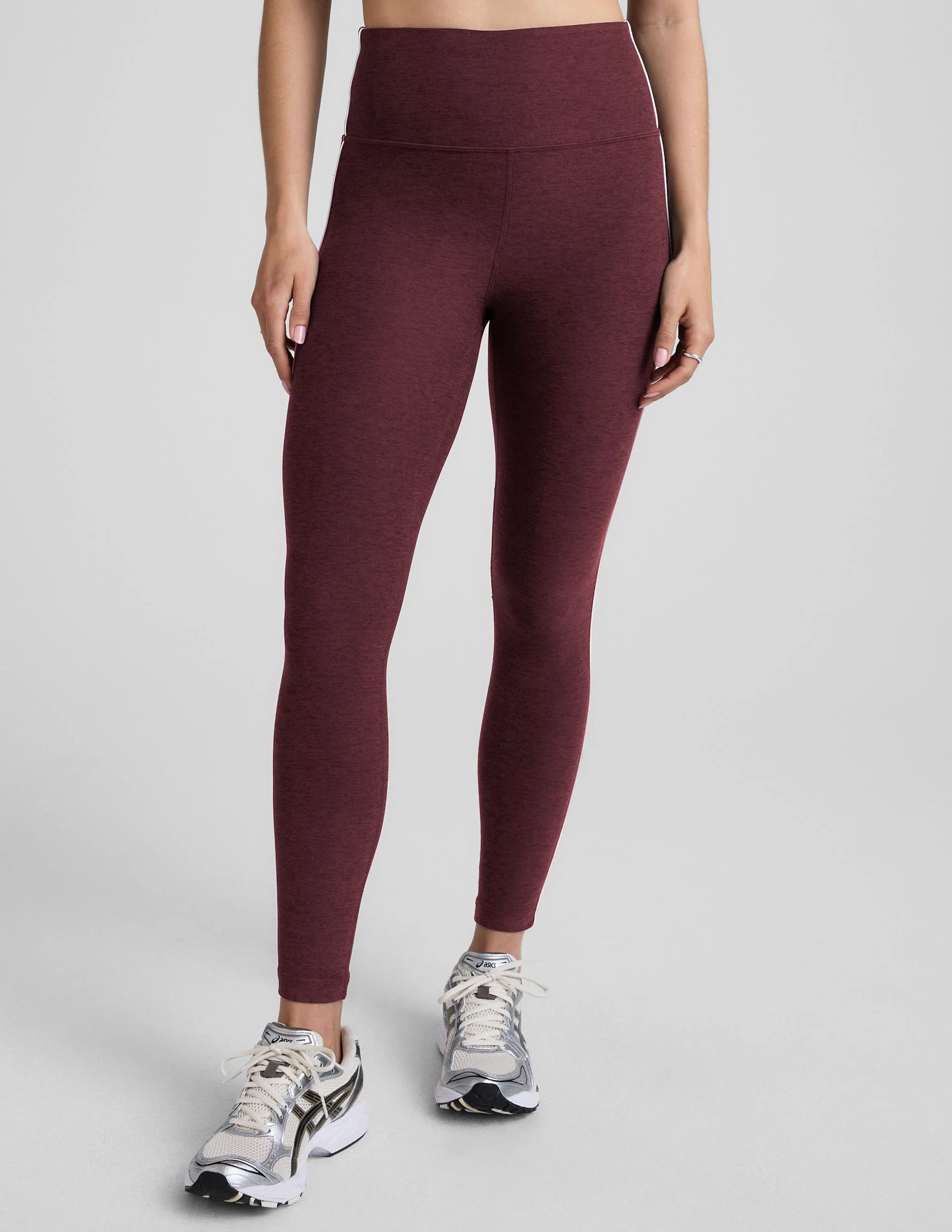 Spacedye Ready Midi Legging - Midnight Burgundy Heather