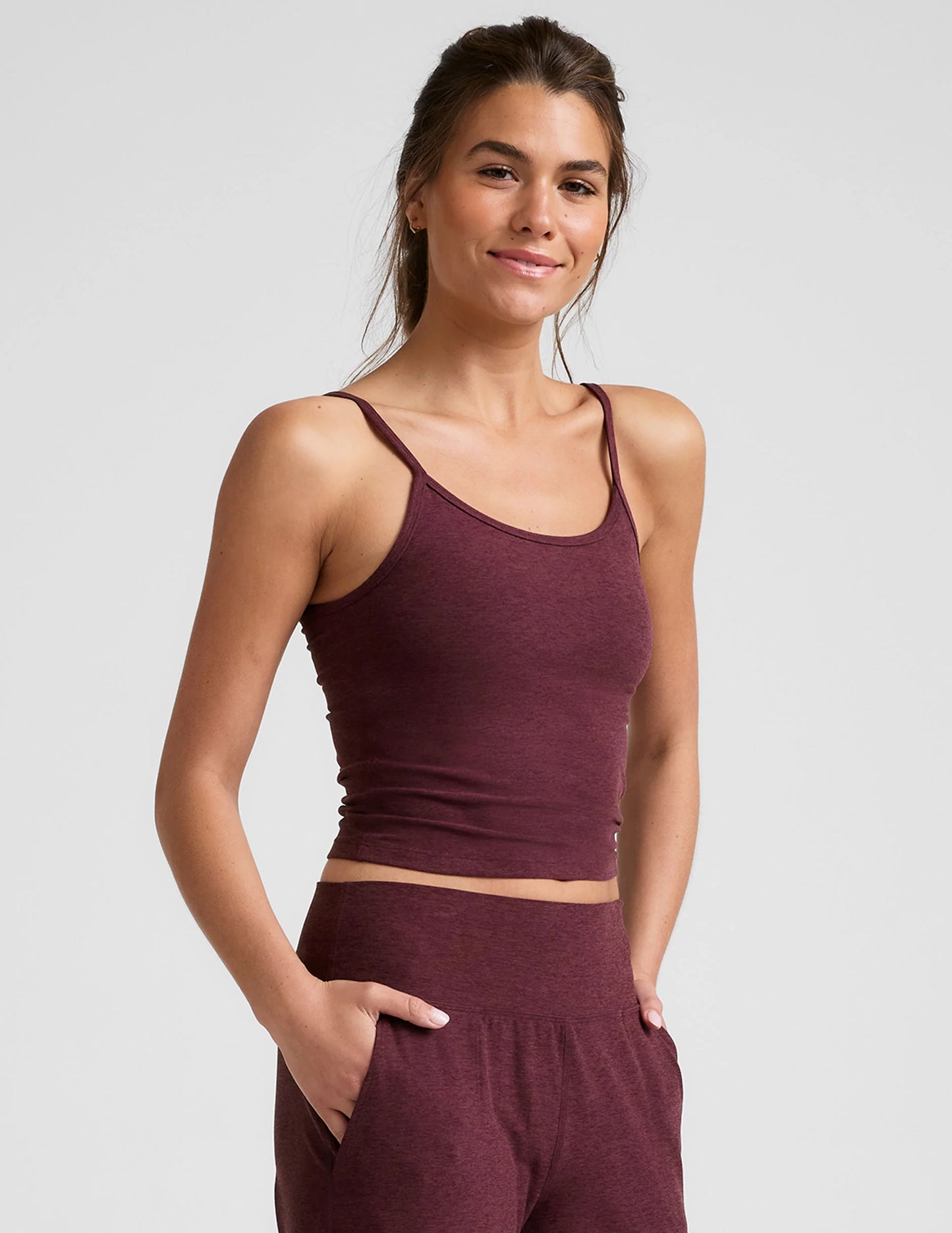 Spacedye Forever Tank - Midnight Burgundy Heather