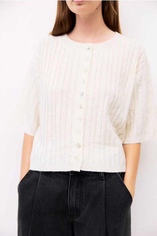 The Poppy Cardigan - Cream