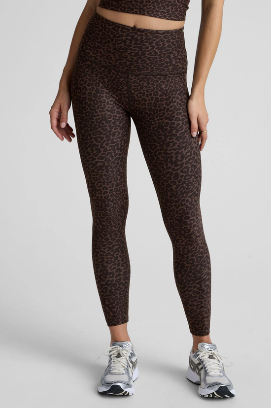 Softmark Caught In The Midi High Waisted Legging - Espresso Leopard