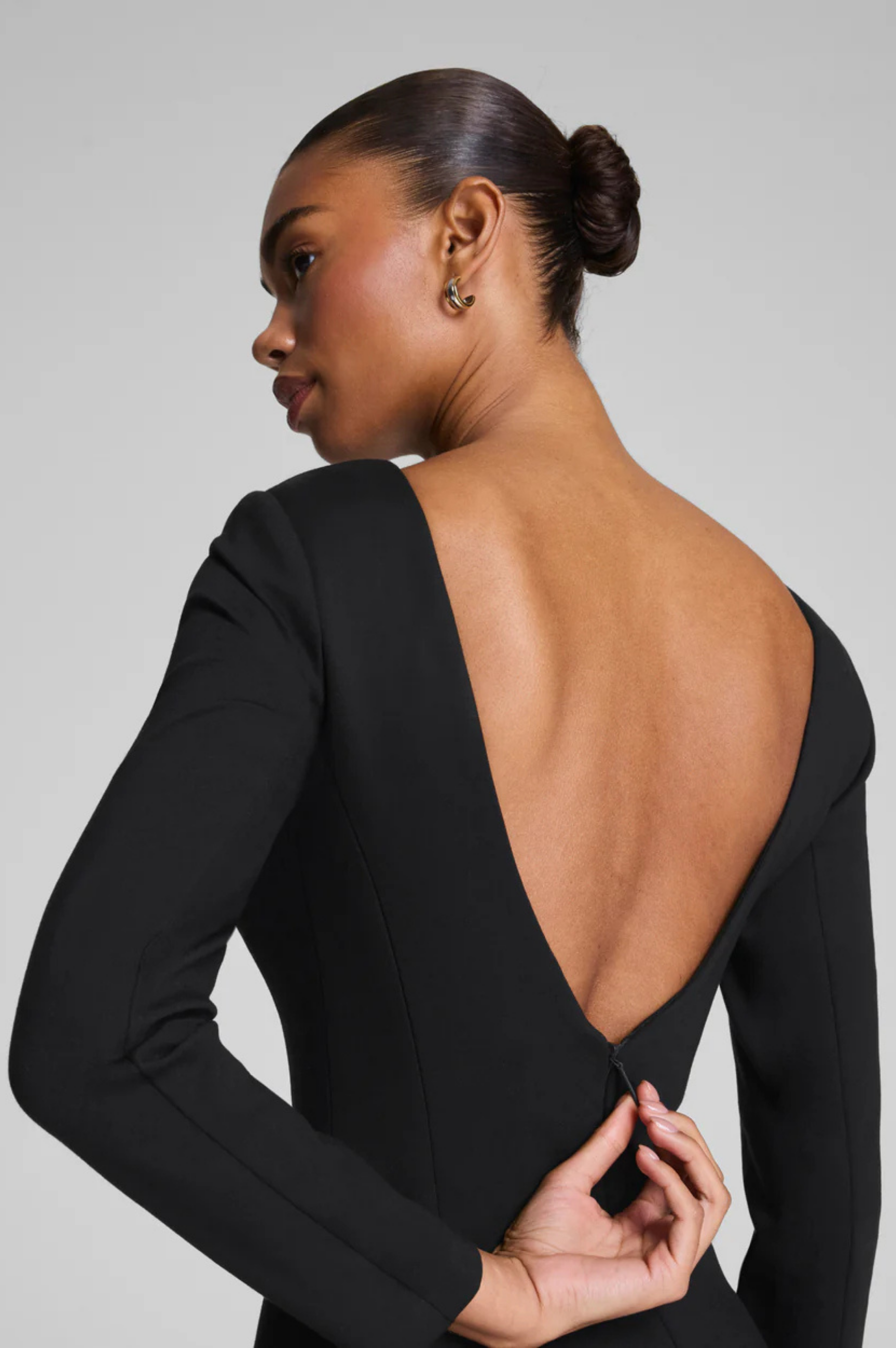 Ponte Low Back Mini Dress