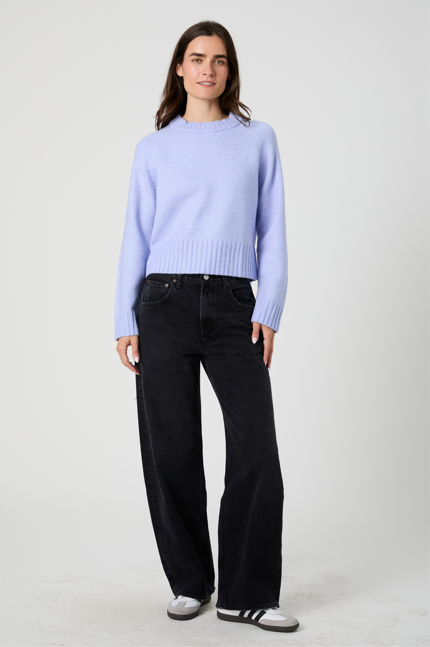 Suzie Crew Neck Jumper - Bluebell
