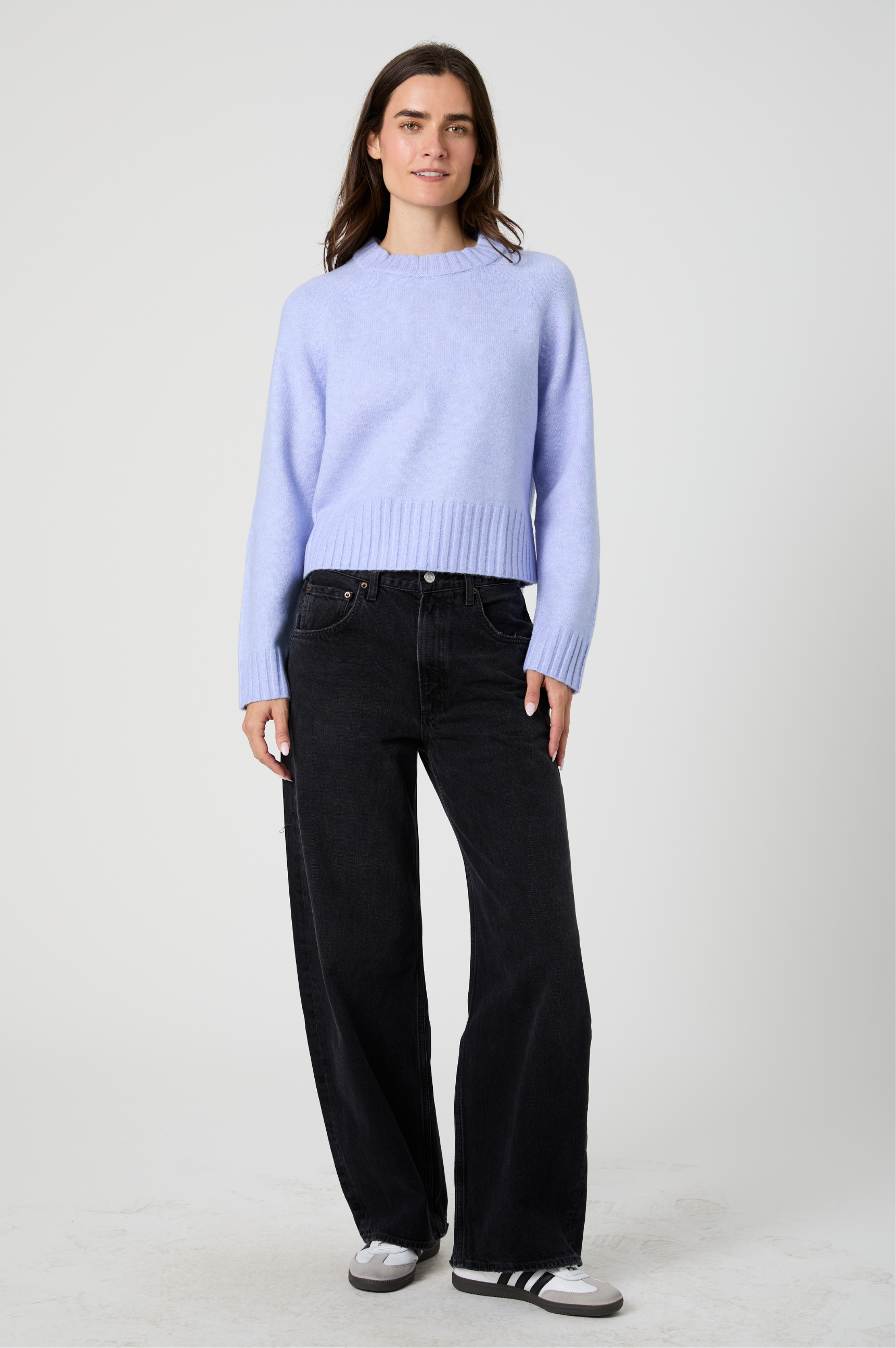 Suzie Crew Neck Jumper - Bluebell