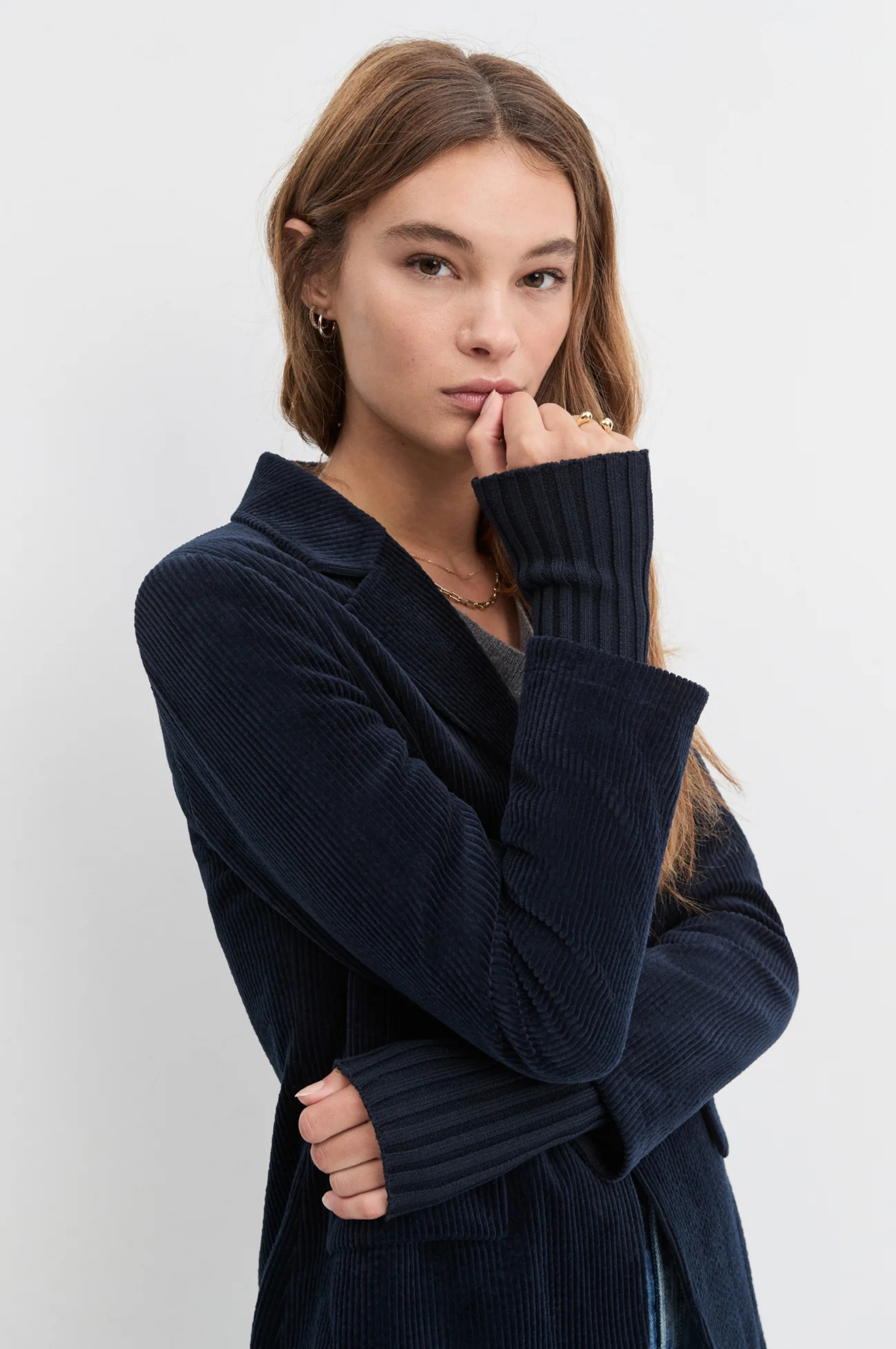 The Cord City Blazer - Navy