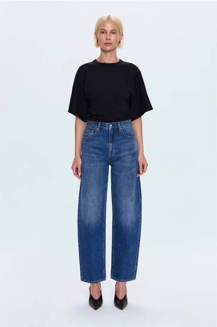 Wes High Rise Barrel Jean - Premiere