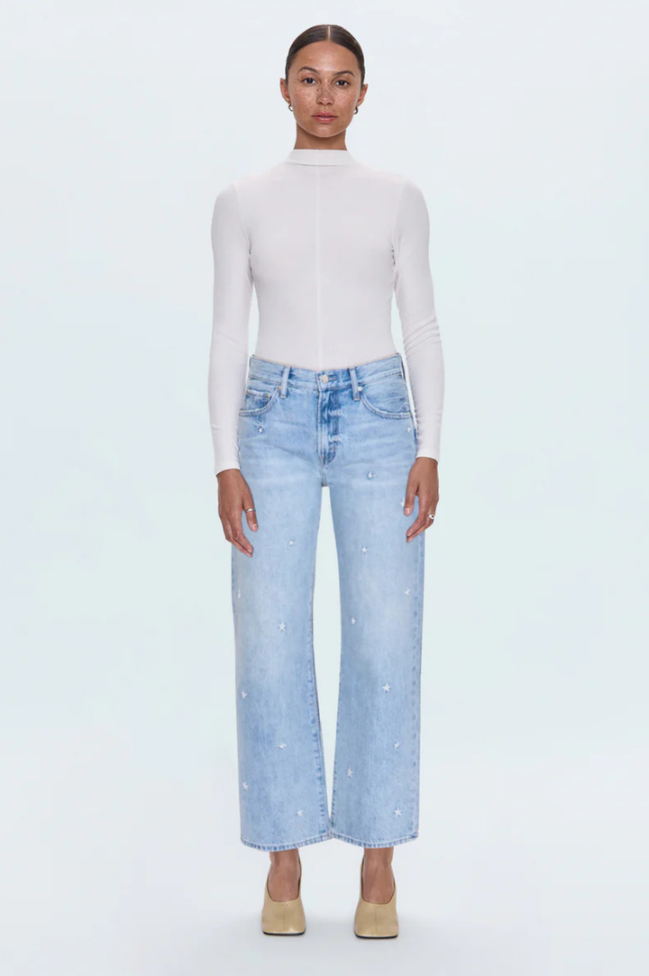 Lexi Mid Rise Bowed Straight - Stellar Vintage