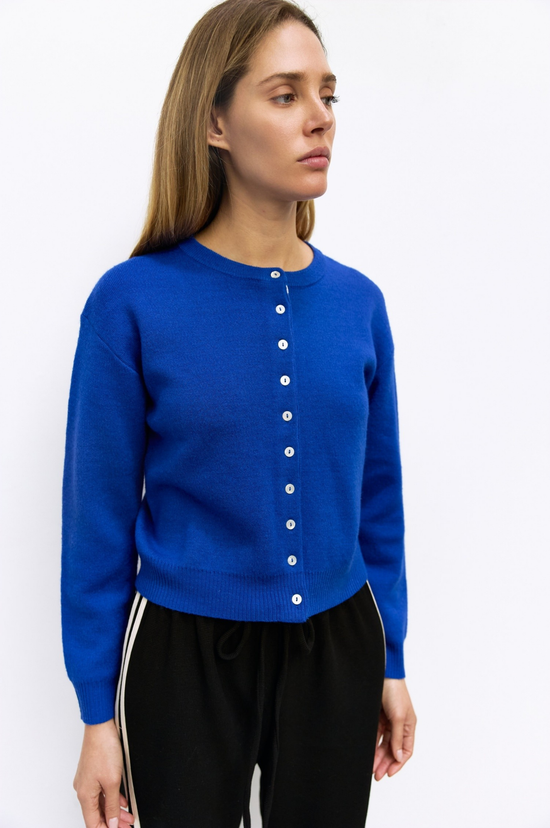 The Malin Cardigan - Cobalt Blue