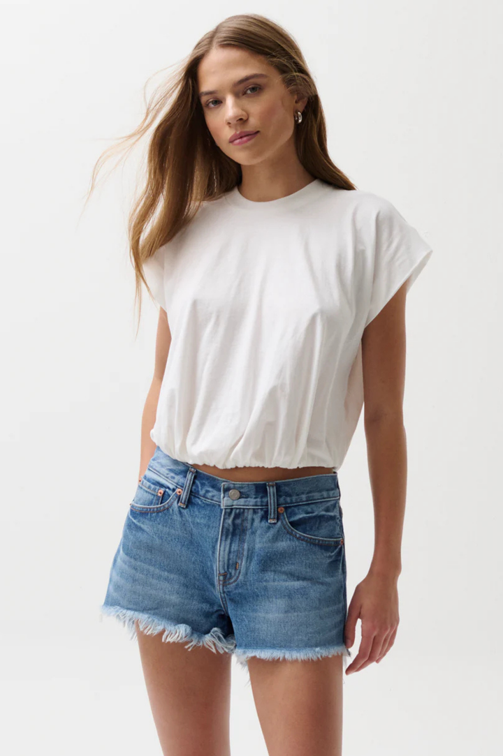 Millie Bubble Tee - Le Blanc