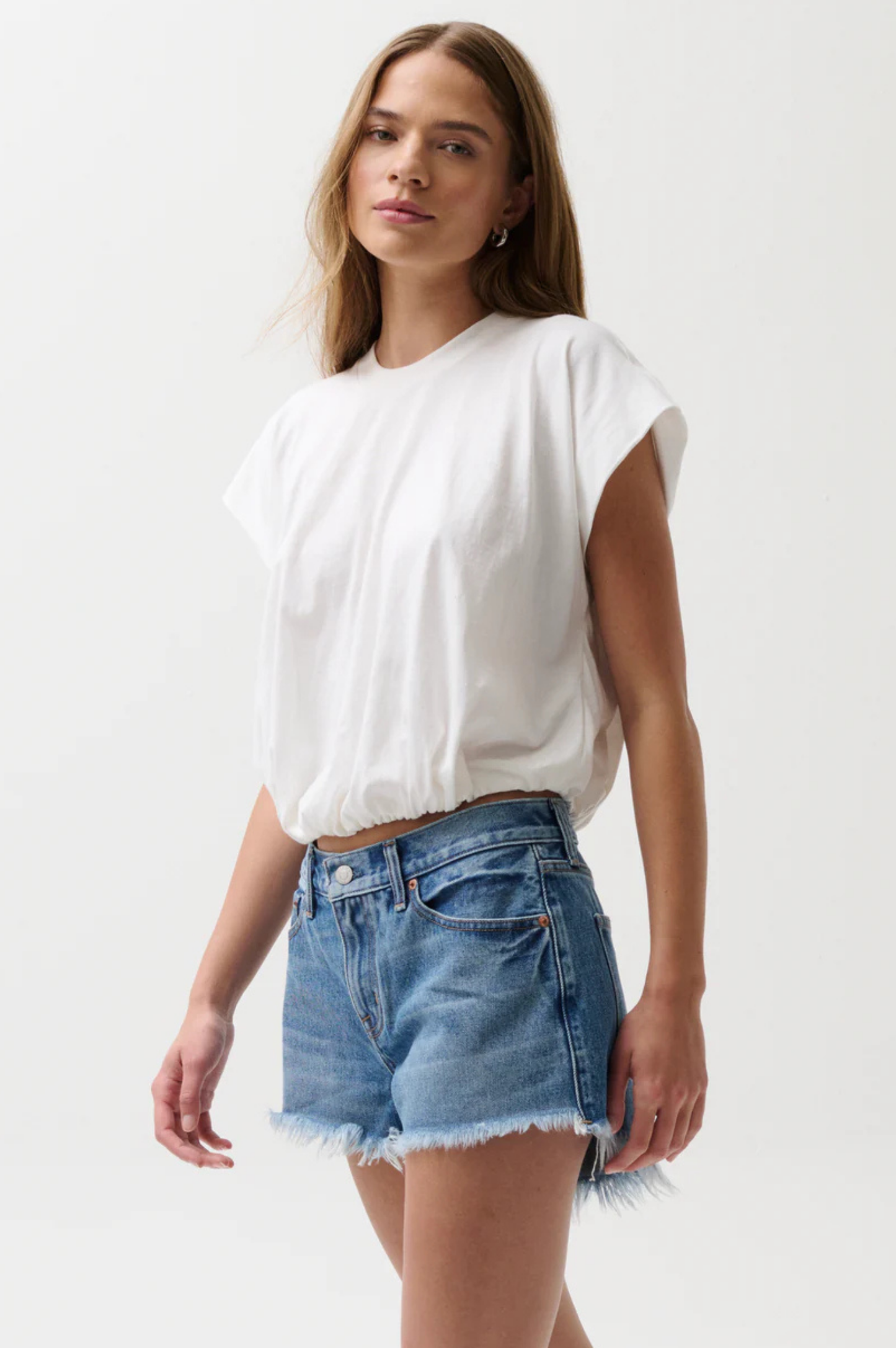 Millie Bubble Tee - Le Blanc