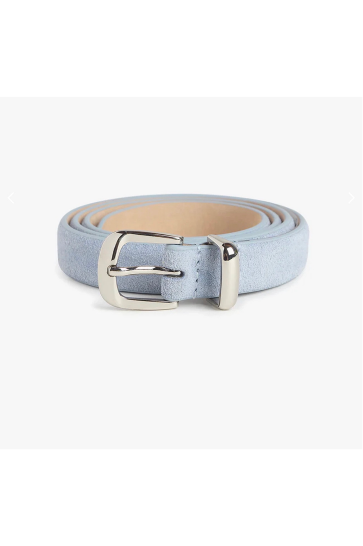 The Dottie Belt - Soft Blue/Polished