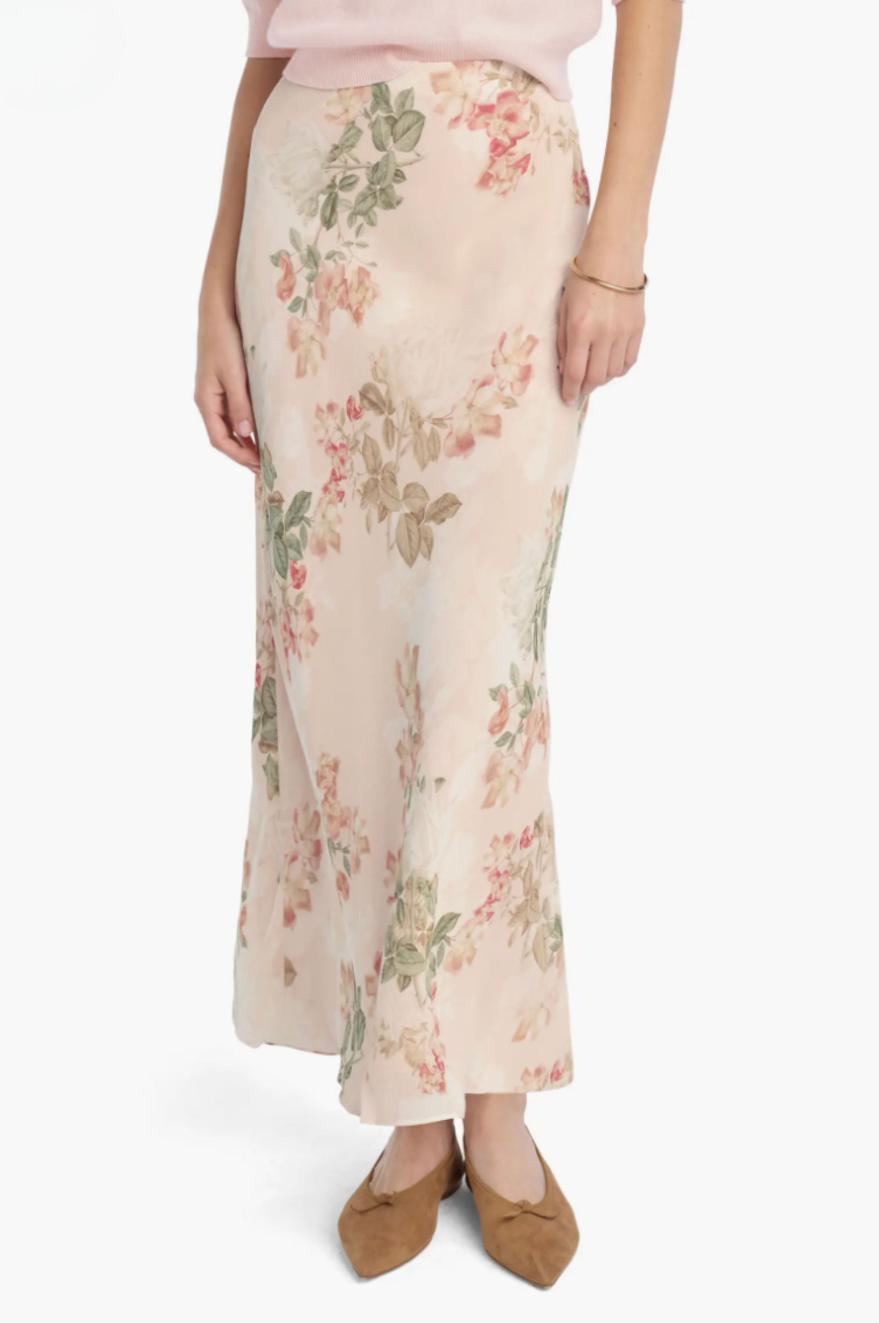 The Favorite Skirt - Light Peach Rose