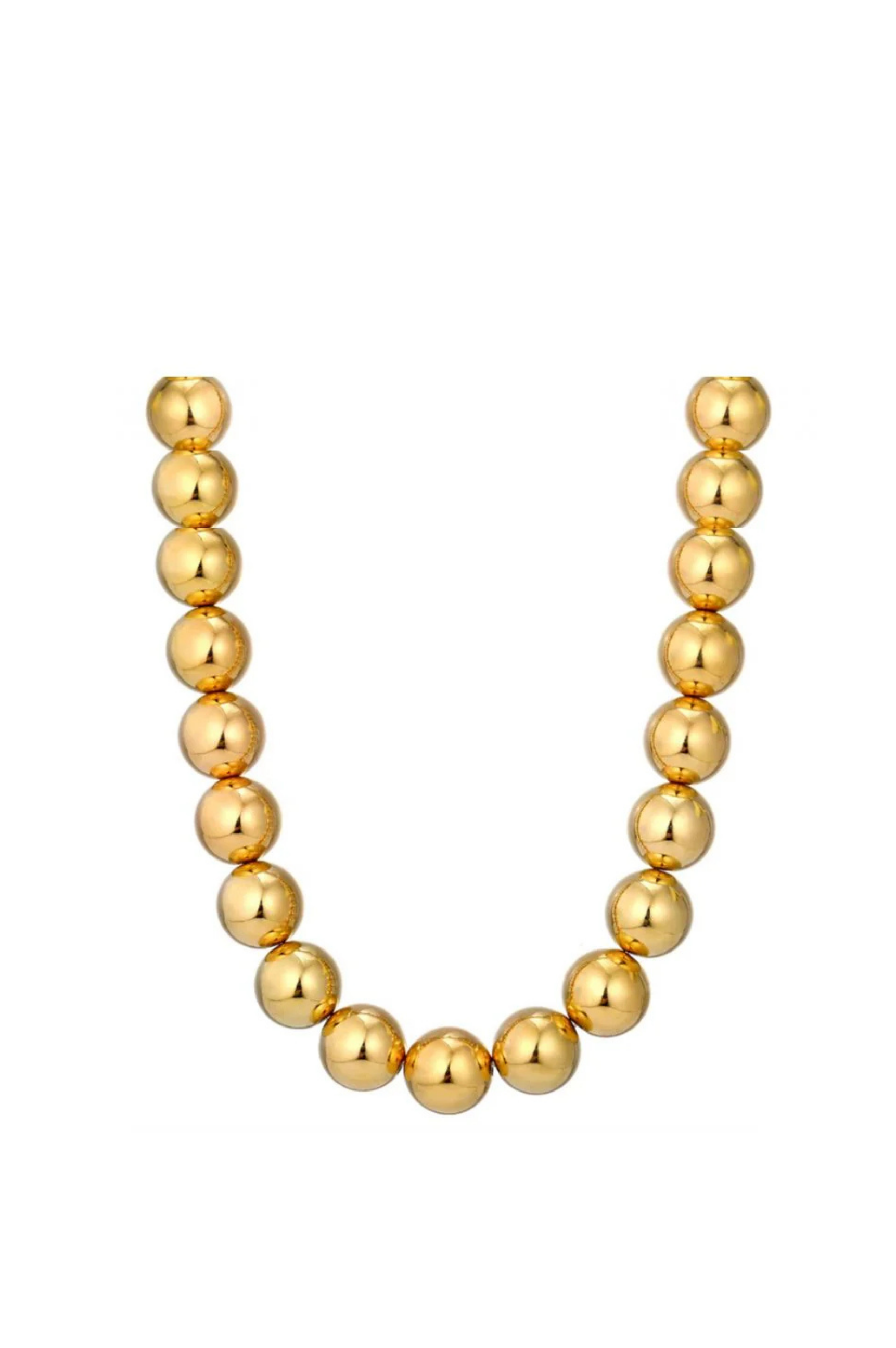 Golden Sphere Necklace