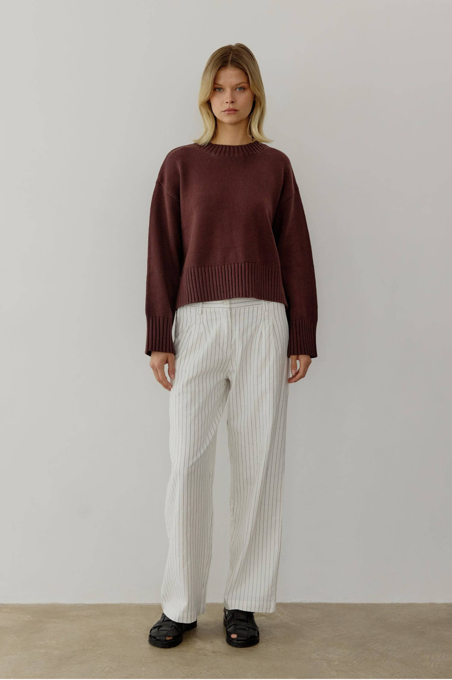 The Asher Sweater - Brown