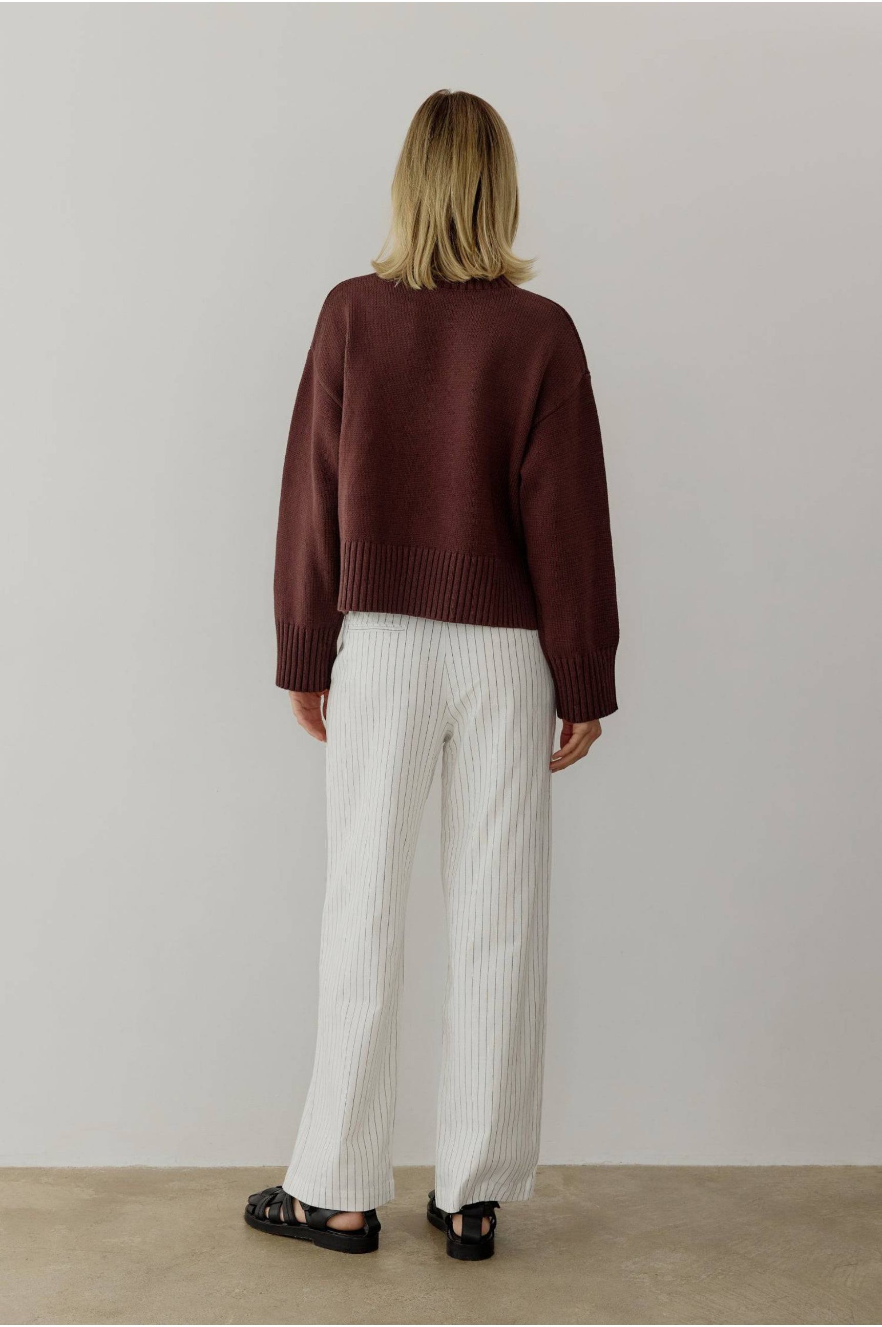 The Asher Sweater - Brown