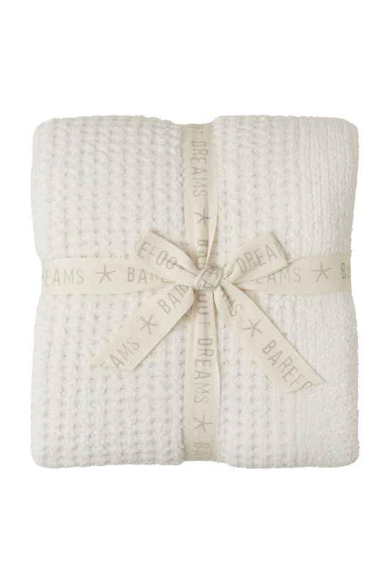 Cozy Chic Waffle Throw - Cream