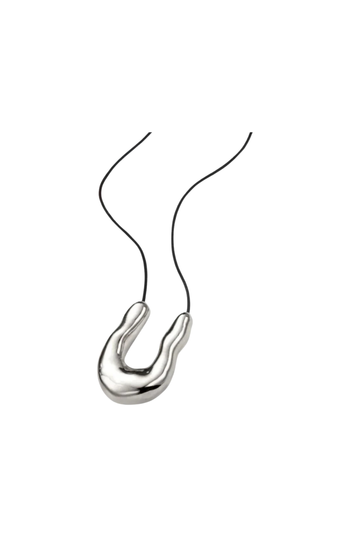 Modern Horseshoe Cord Necklace