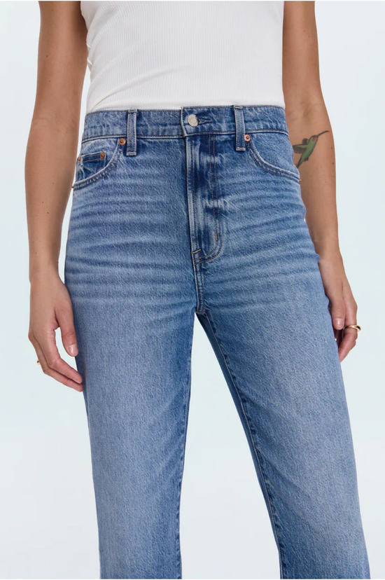 Bri Ankle High Rise Slim Straight Jean - Charleston