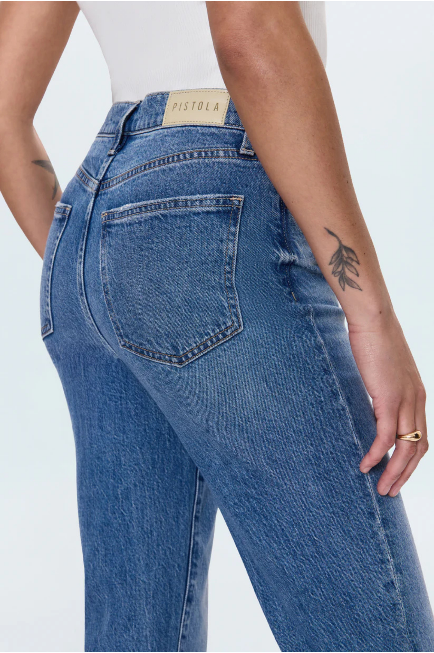 Bri Ankle High Rise Slim Straight Jean - Charleston