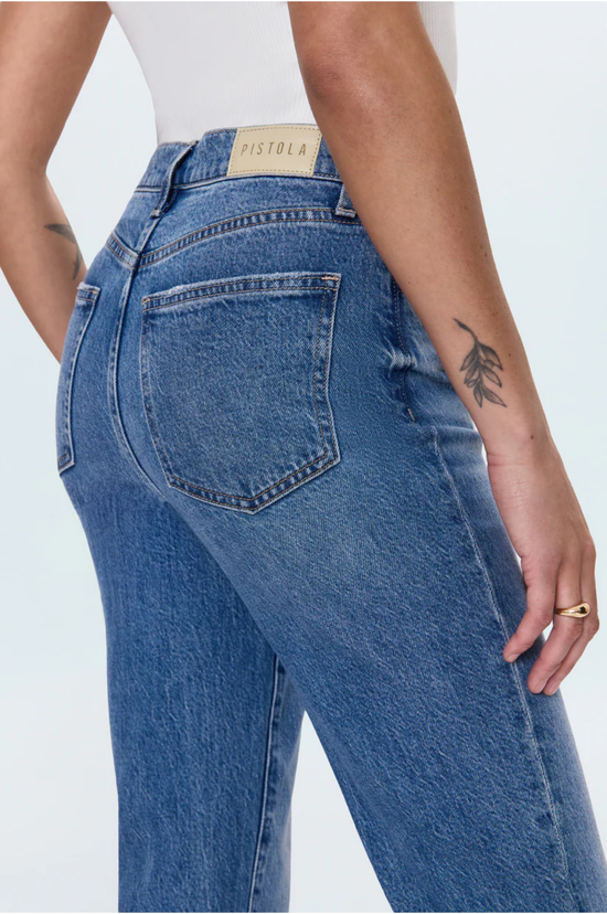 Bri Ankle High Rise Slim Straight Jean - Charleston