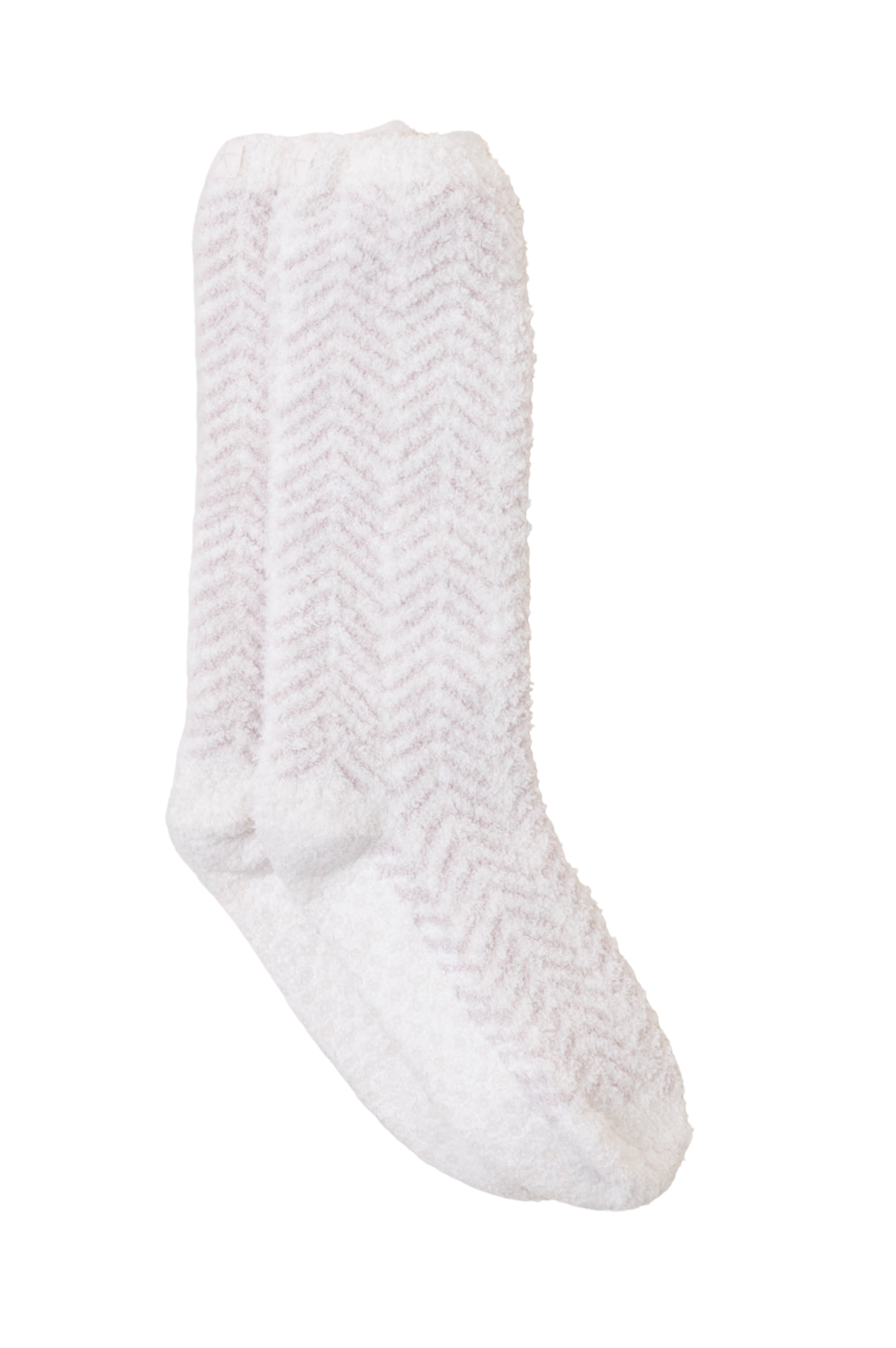 Cozychic Herringbone Socks - Cream Stone