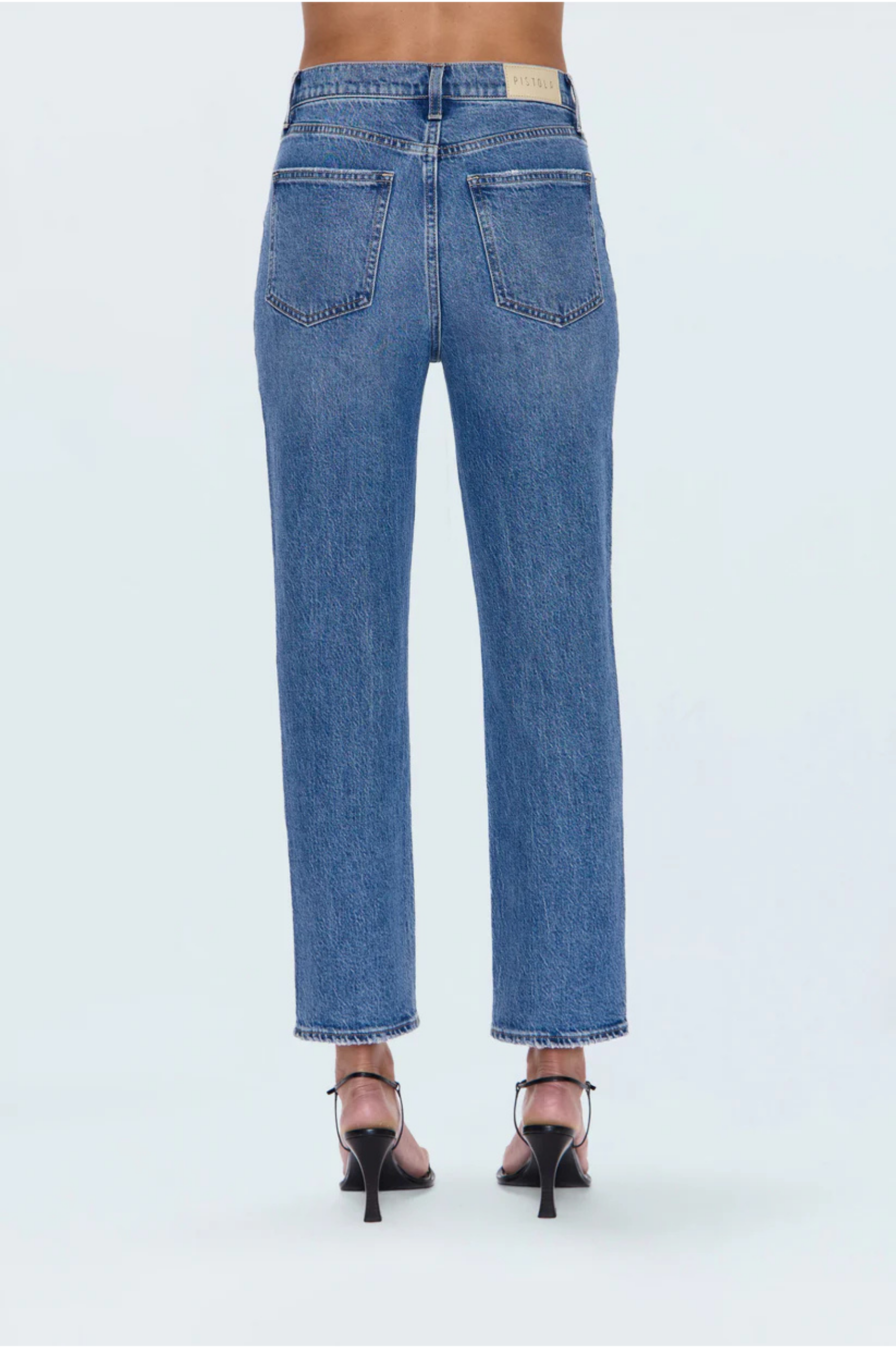 Bri Ankle High Rise Slim Straight Jean - Charleston