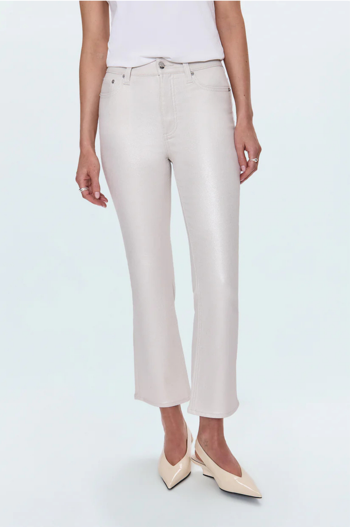 Lennon High Rise Crop Boot Pant - Ivory